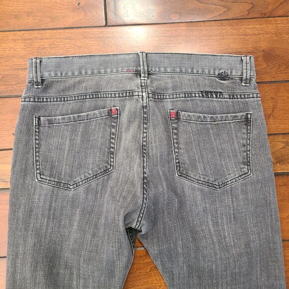 RVCA X Leo Romero Jeans Men's Size 33x31 Gray Straight Leg Skate Surf - Picture 4 of 13